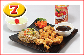 Combo Pollo Dulce con Yakimeshi+ Nieve + Refresco