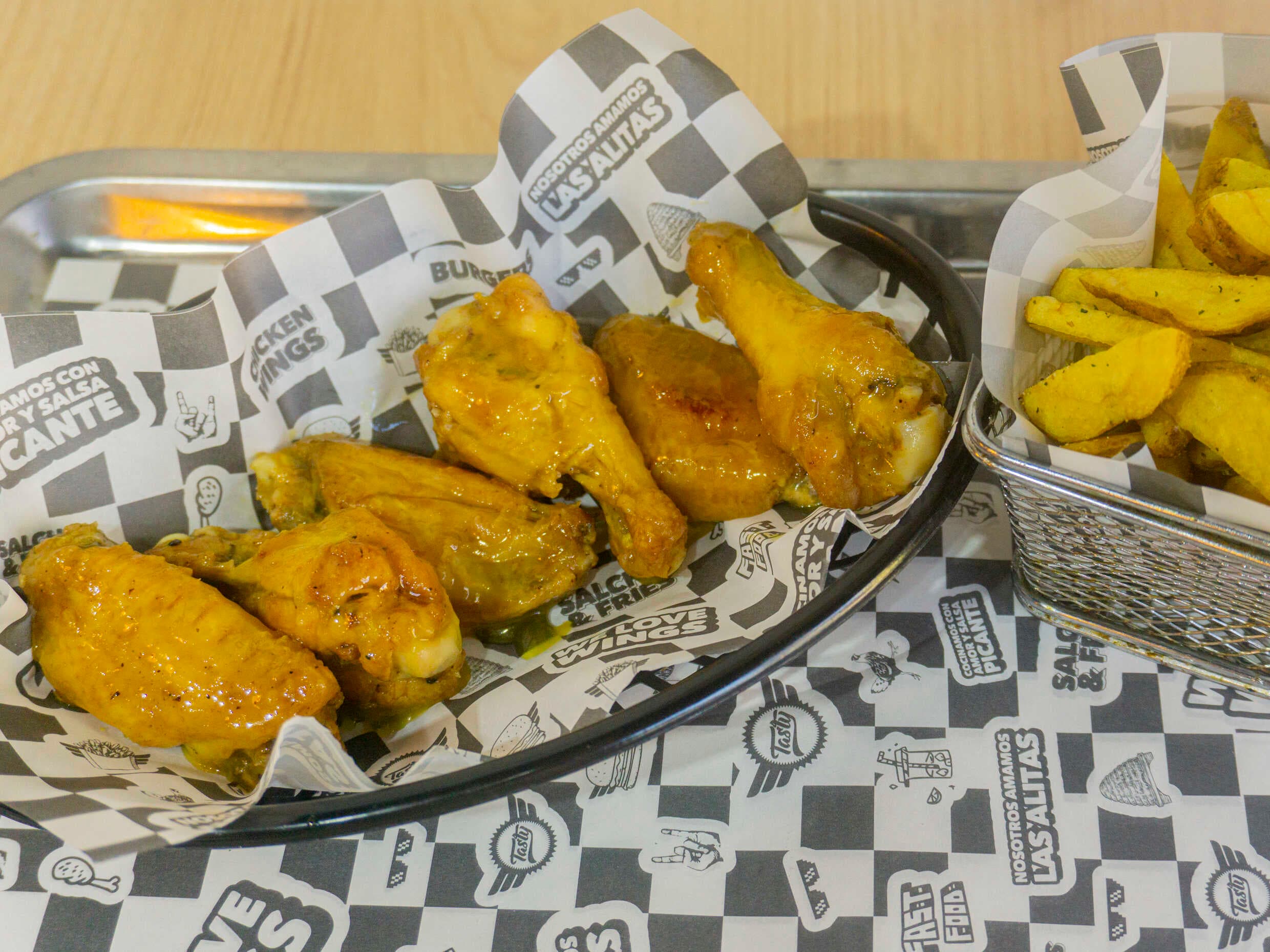 Combo Hot Wings Honey Mustard