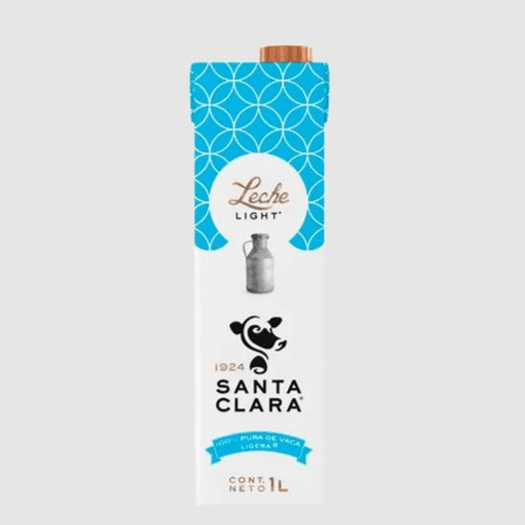 Leche Light Santa Clara 1 L
