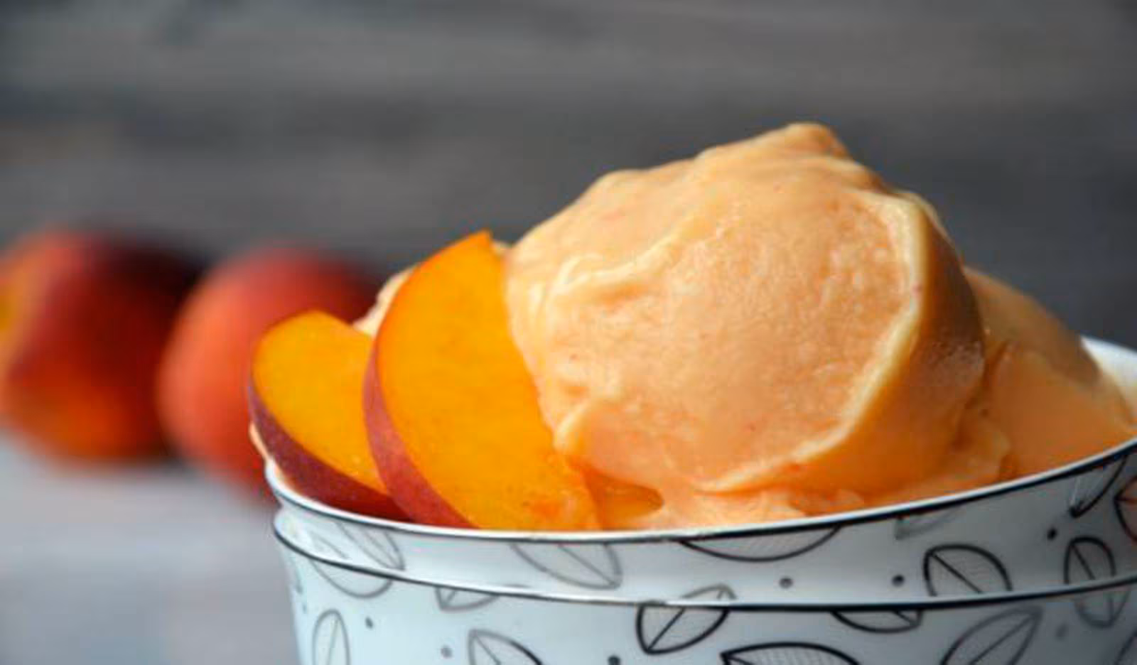 Duraznos con Helado