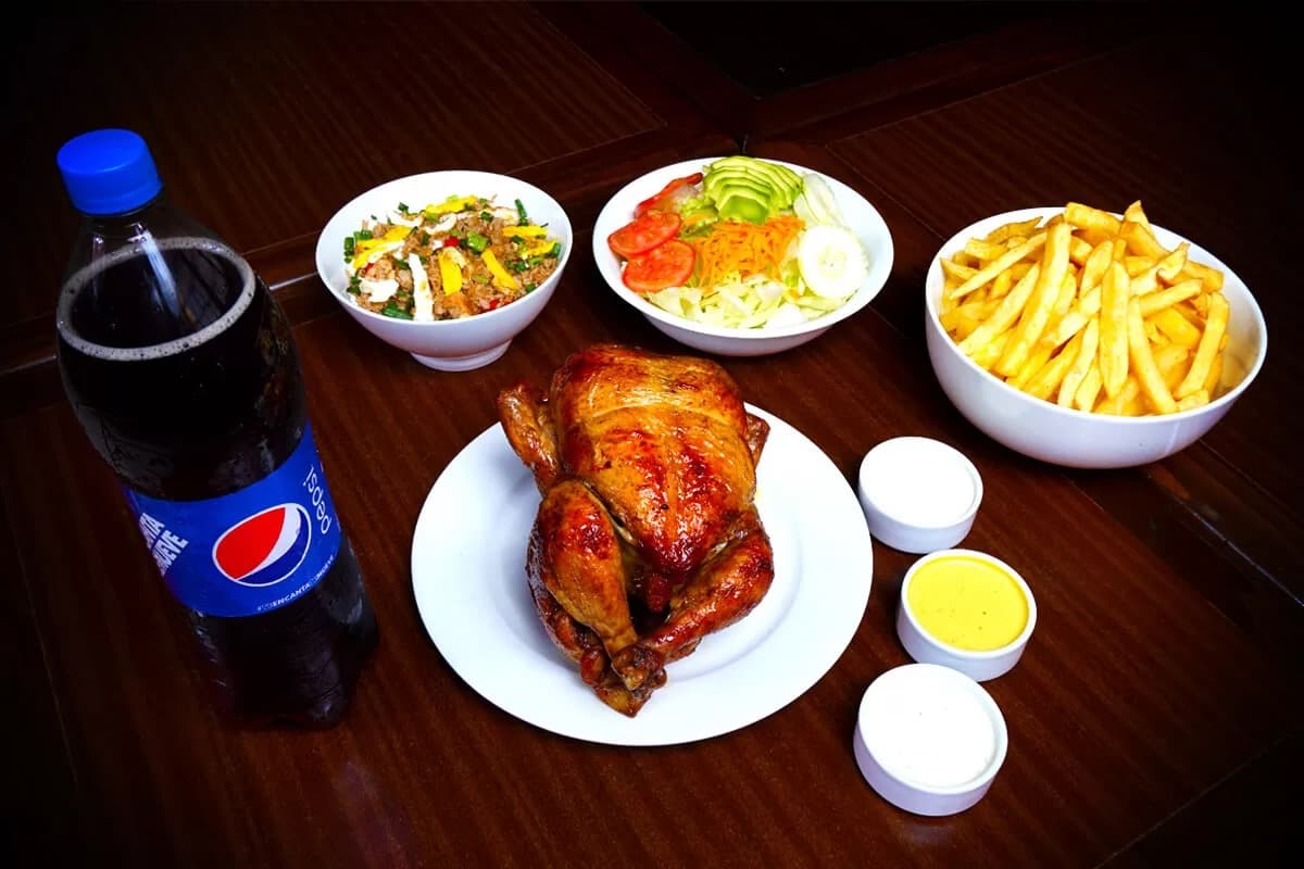 1/4 de Pollo a la Leña Chaufero