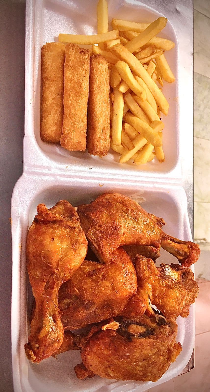 1/4 de Pollo + francesa + yuca