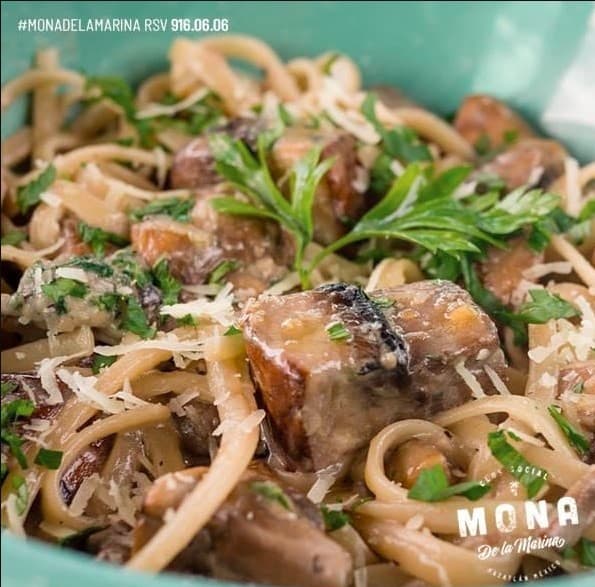 Linguini de Portobello y Champiñones