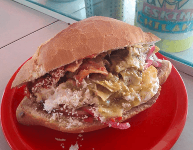 Torta con Cecina enchilada