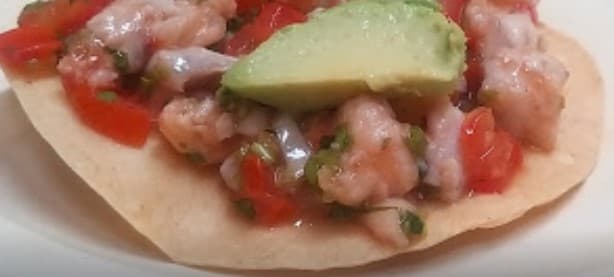 Tostada de Camarón