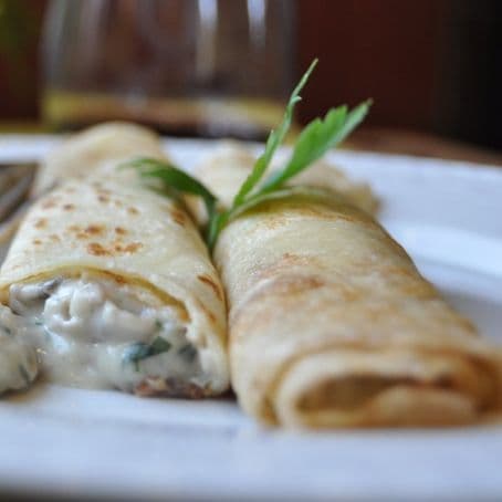 Crepa de Champiñones con Queso
