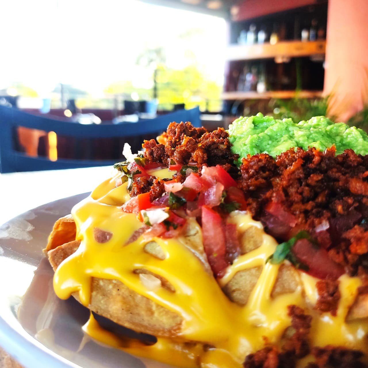 Nachos de chorizo