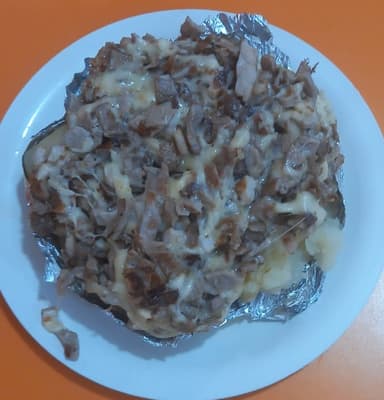 Papa Con Champiñón y Queso