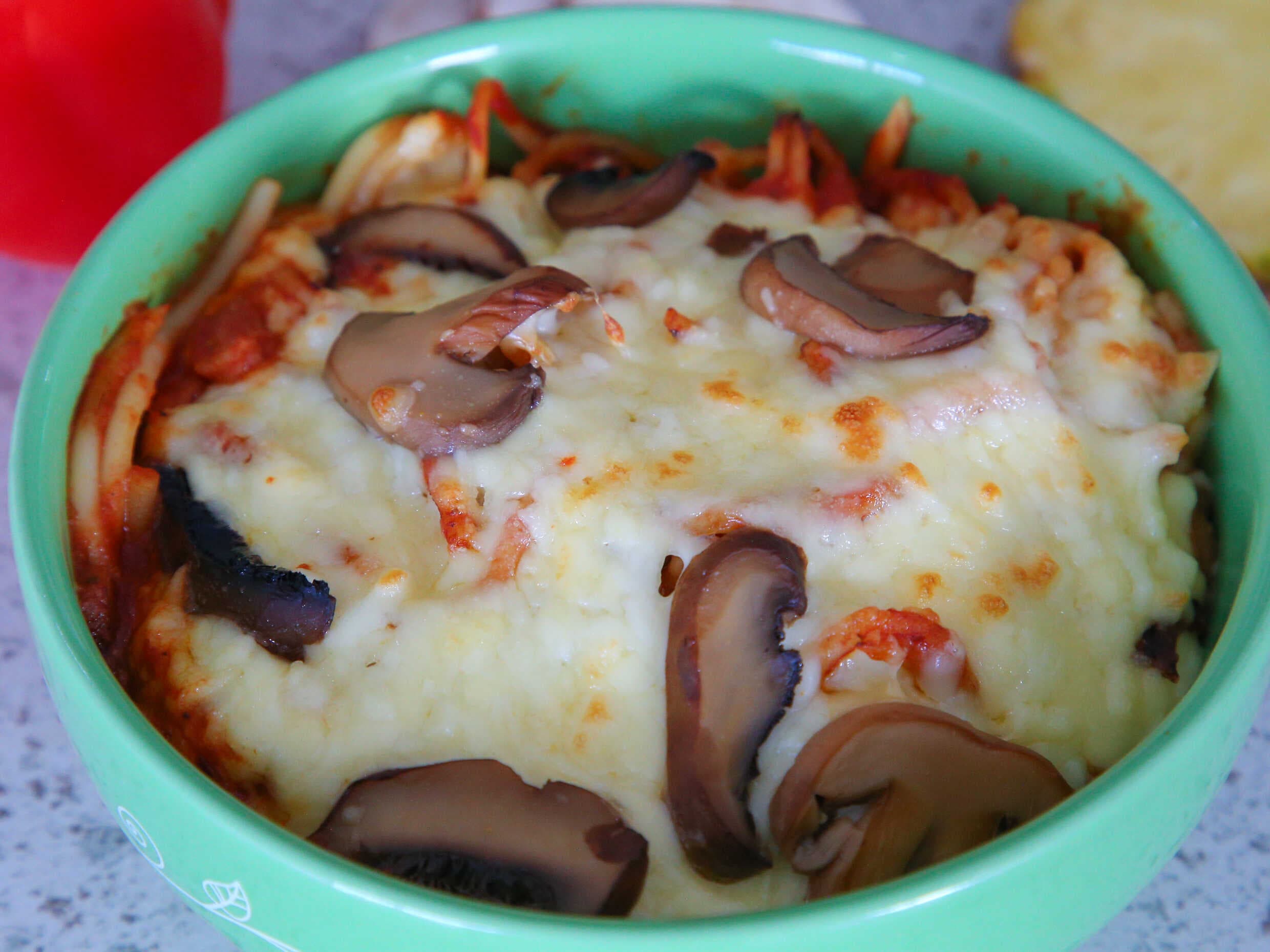 Espagueti con Champiñones