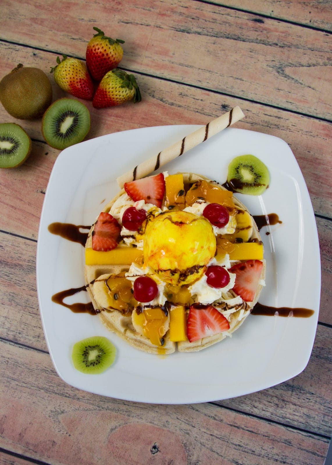Waffle Frutal