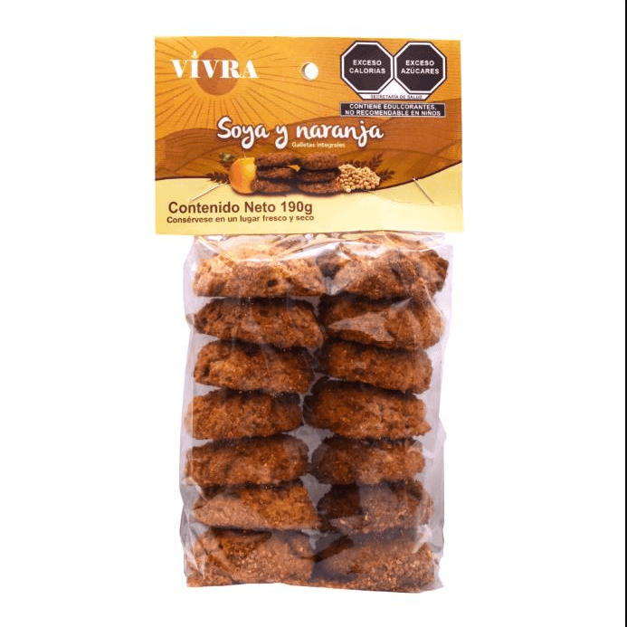 GALLETA INTEGRAL DE SOYA Y NARANJA 190 G