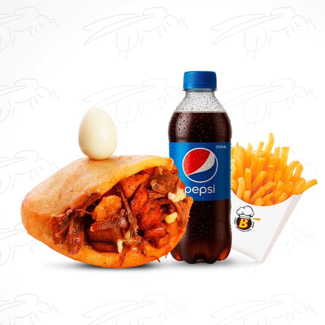 Combo Arepa La Chicharrona