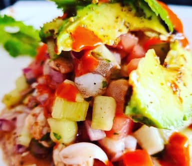 Tostadas de Ceviche de Pescado