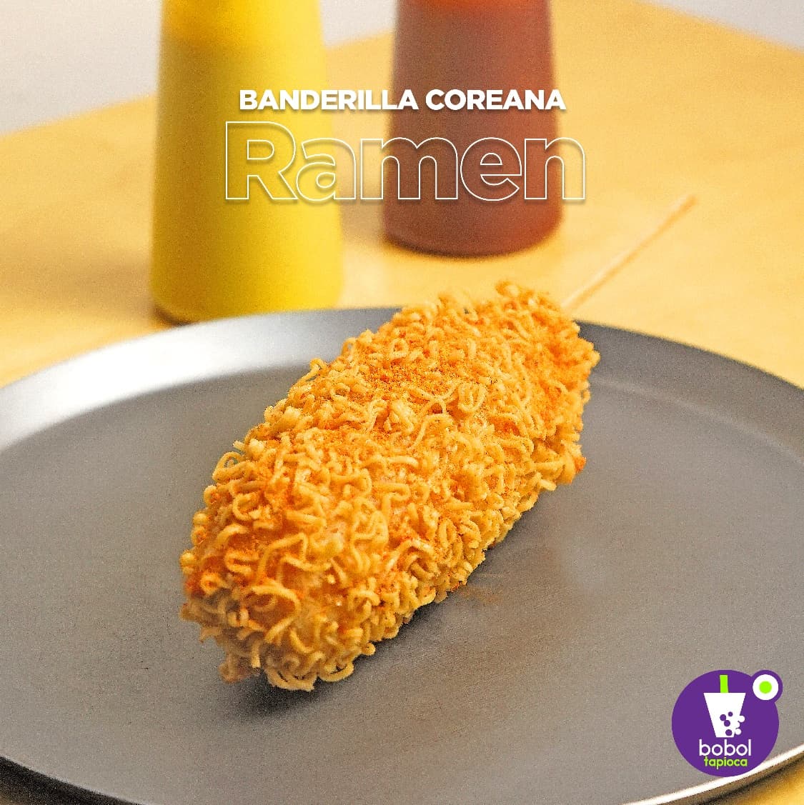 Banderilla Coreana Ramen Cheddar