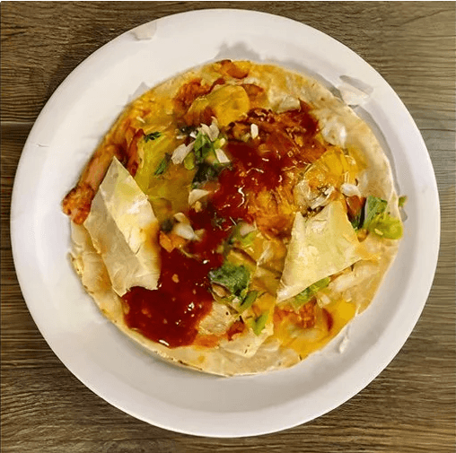 Taco al Pastor Tortilla de Harina y Queso