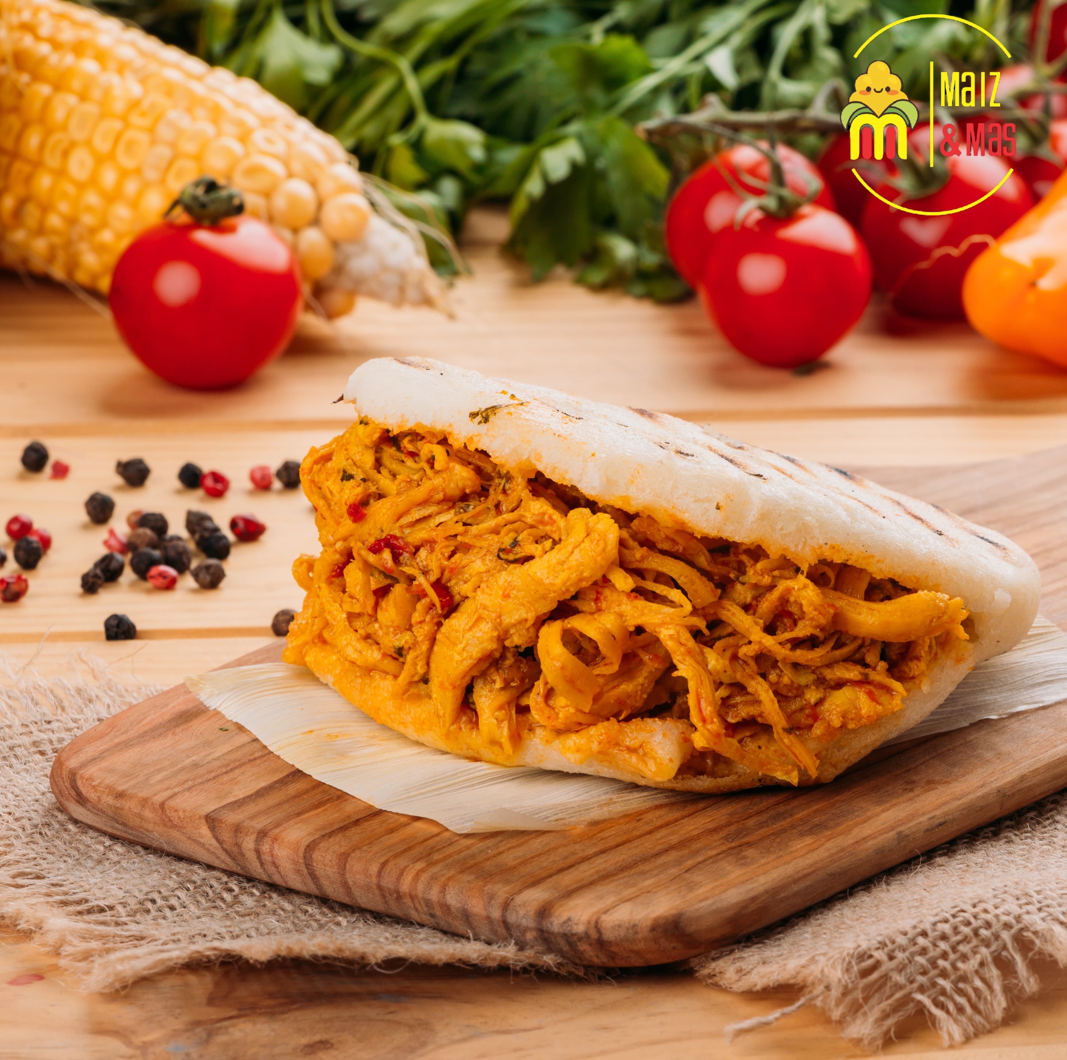Arepa con Pollo