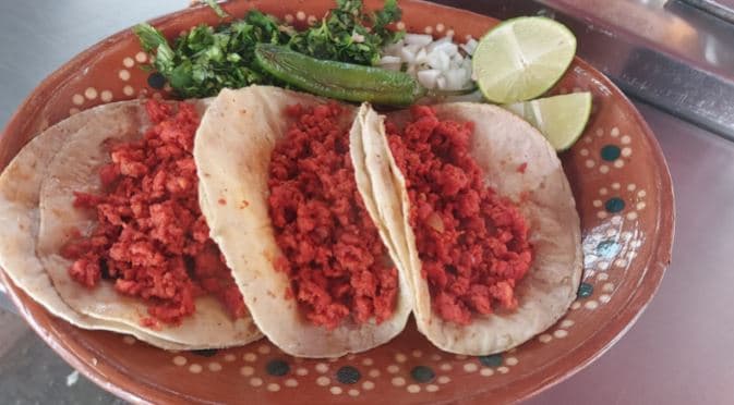 Taco de chorizo