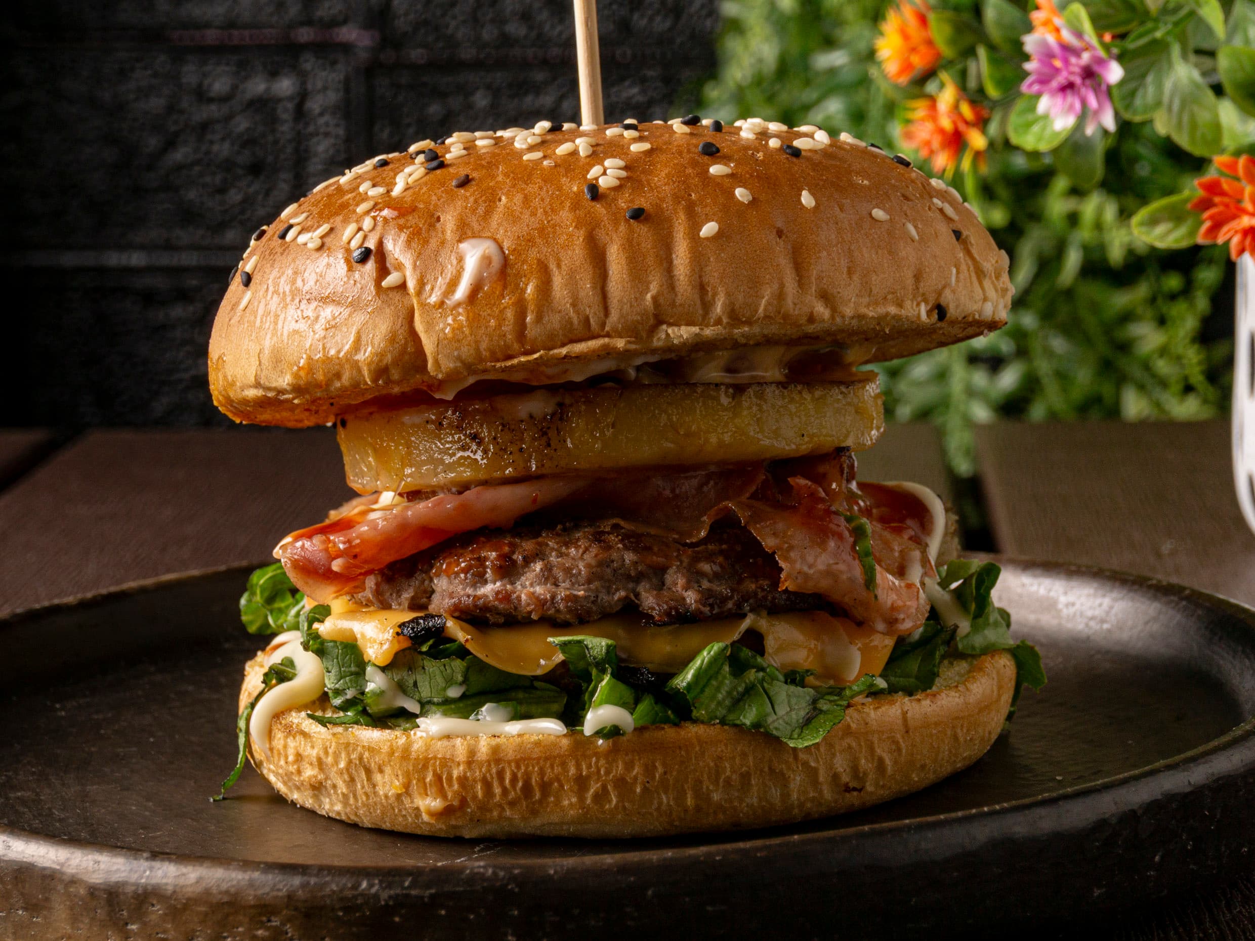 Hamburguesa Hawaiana
