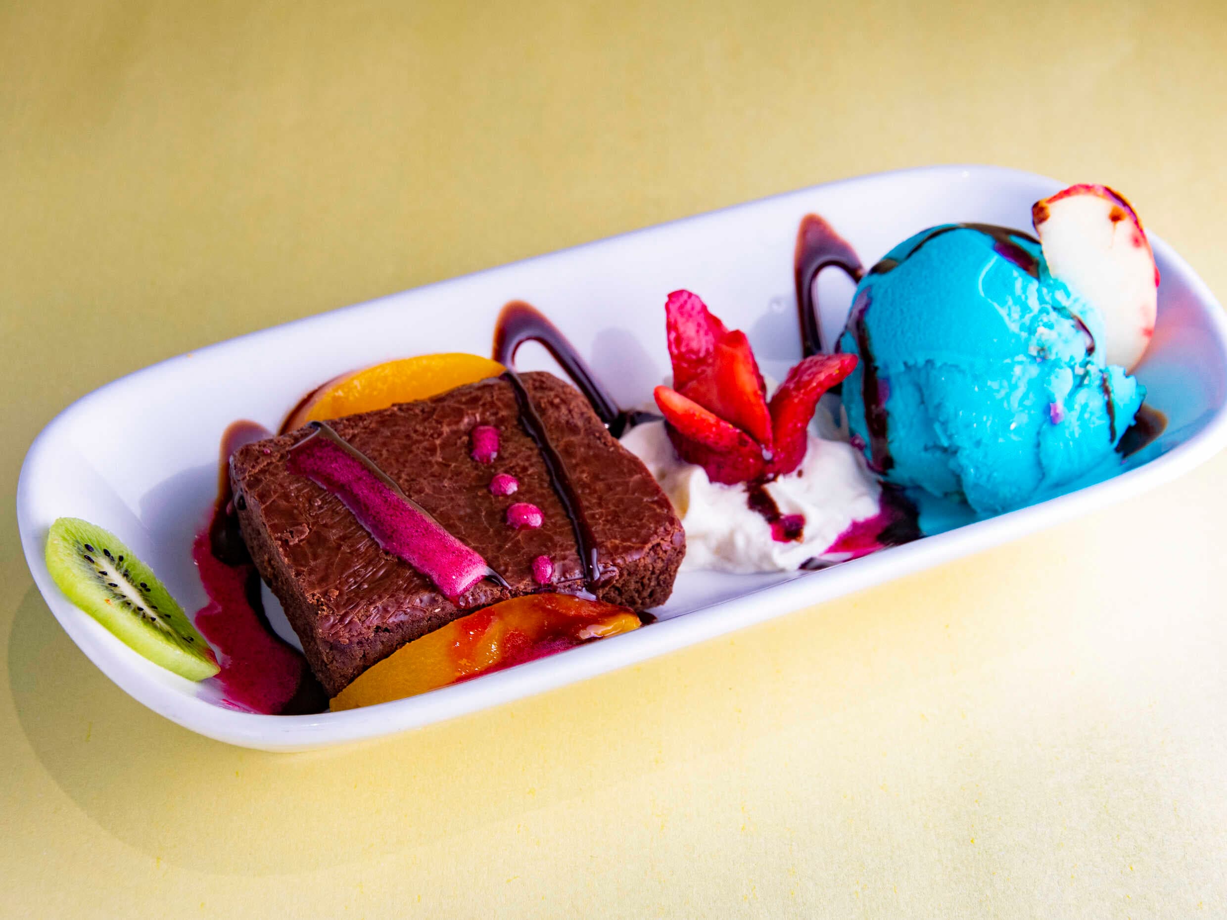 Brownie con Helado