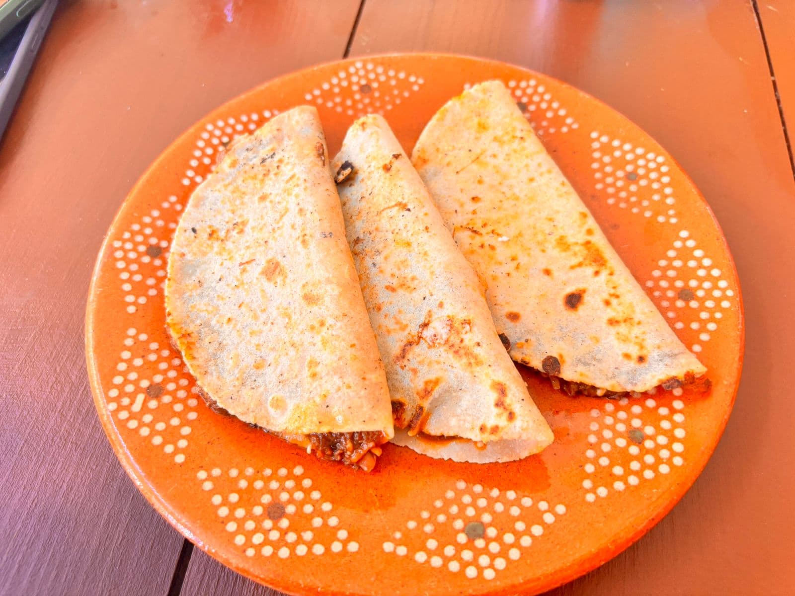 3 Quesadillas de Maíz Sencillas