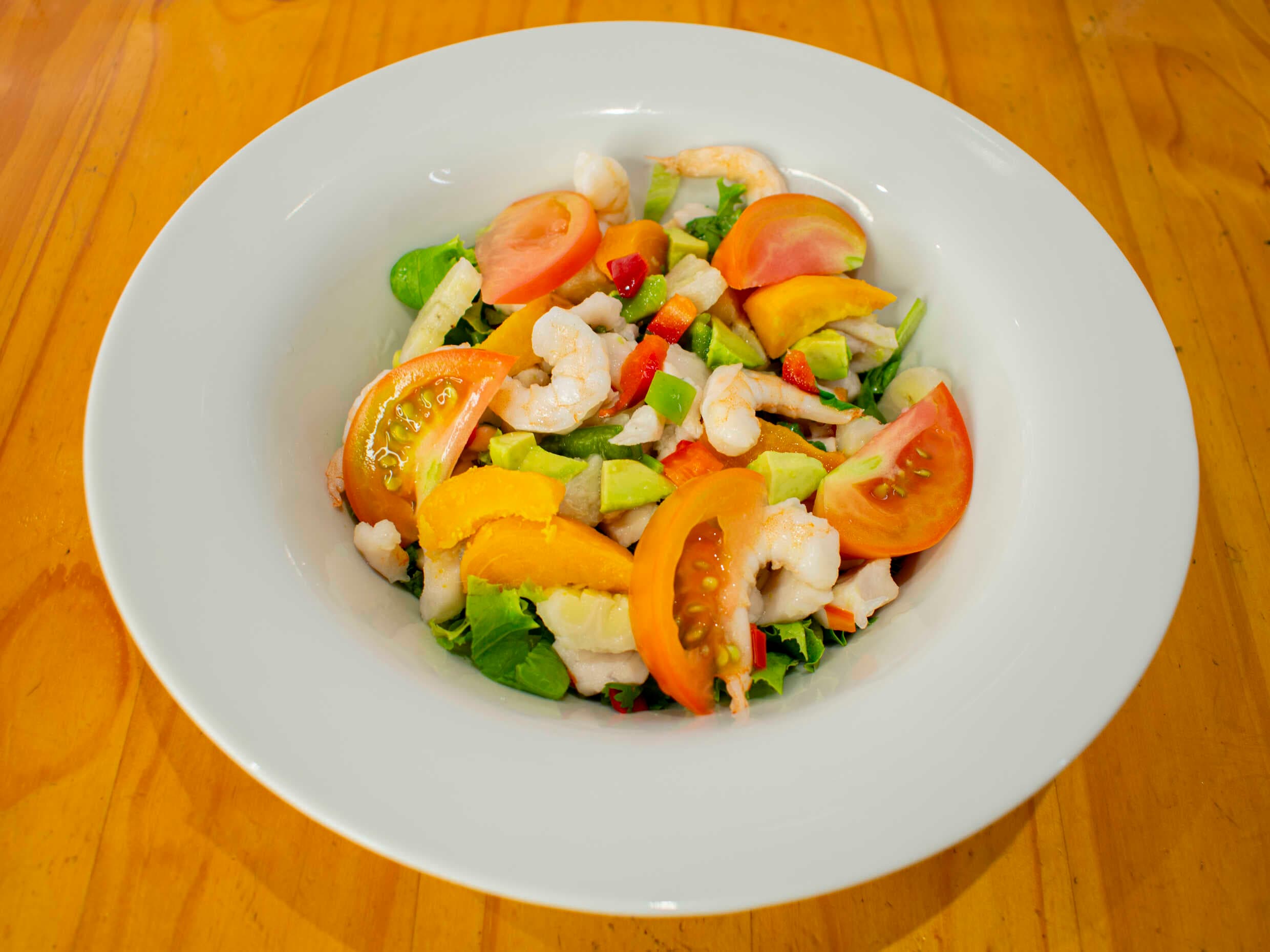 Ceviche Salad de Pescado, Camarón o Mixta