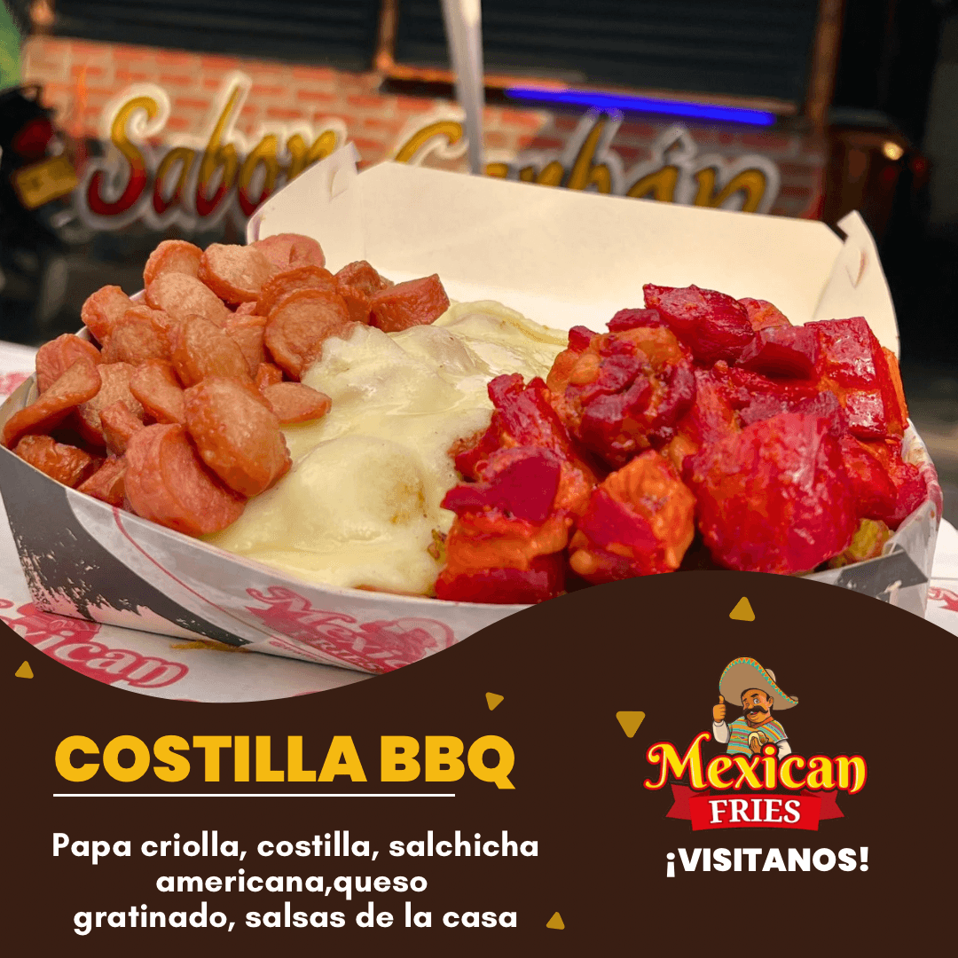 Salchipapa Costillas BBQ Personal