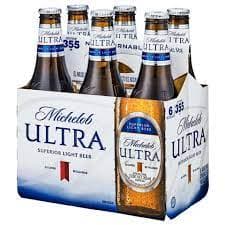 Premium Michelob Ultra Botella, 6 Piezas de 355ml