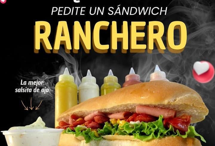Combo-Sándwich Ranchero + Papas + Gaseosa