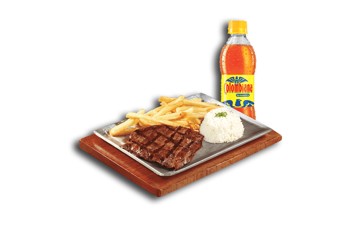 Menú Carne + Gaseosa 400ml