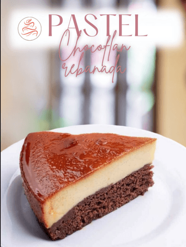 Chocoflan (rebanada)