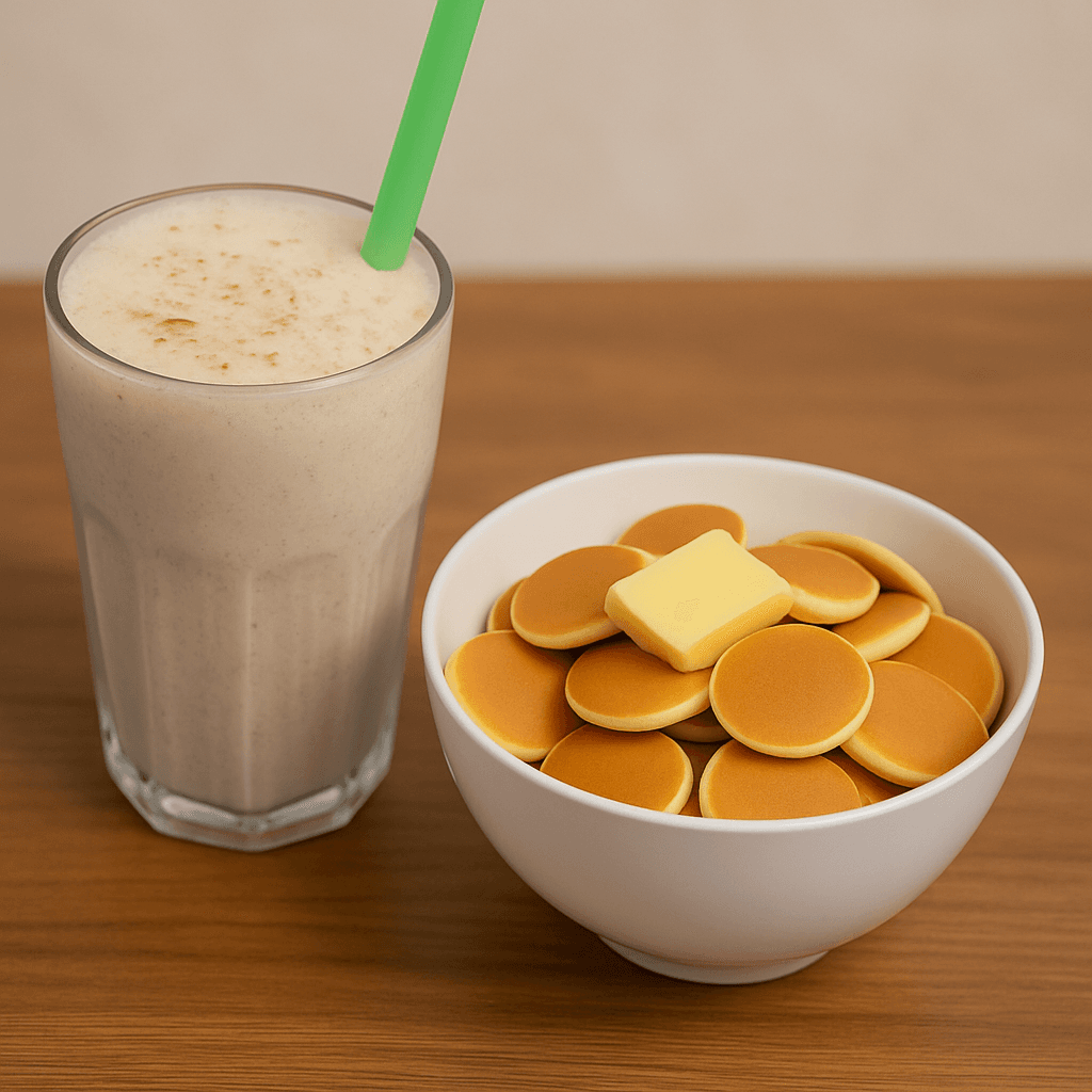 Disfruta de 5 Mini Hot Cakes+1 Chocomilk de 370ml