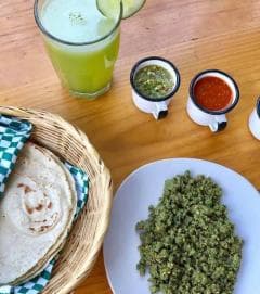 Taco de Chorizo Verde