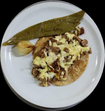 Taco Bisteck con queso