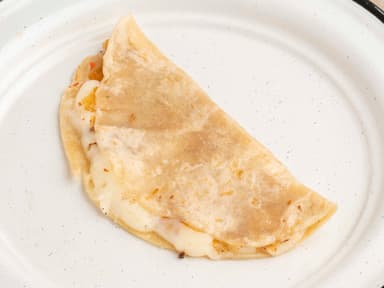 Quesadilla sencilla, sólo queso.