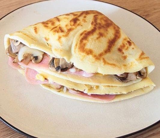 Crepa de Champiñones con Queso