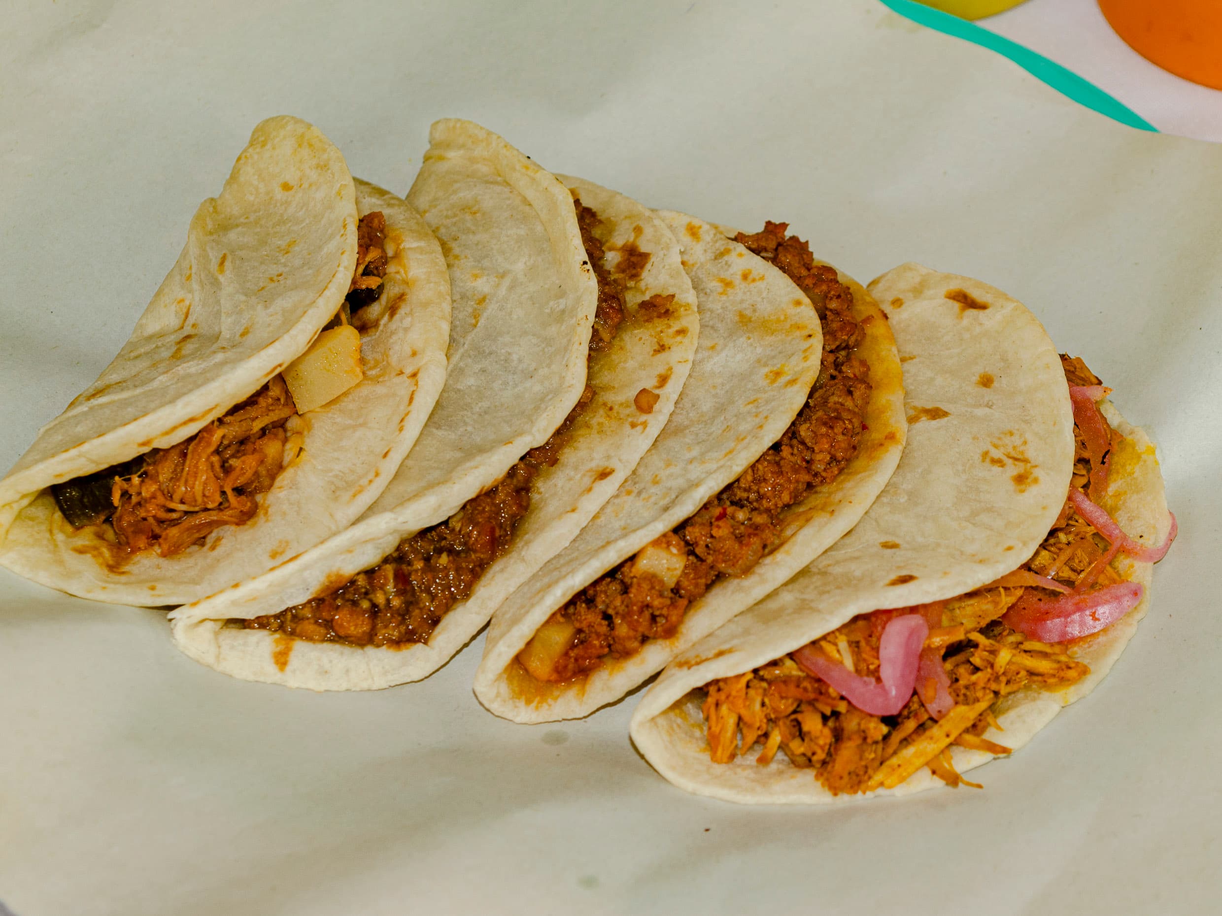 Taco de Huevo con Jamón
