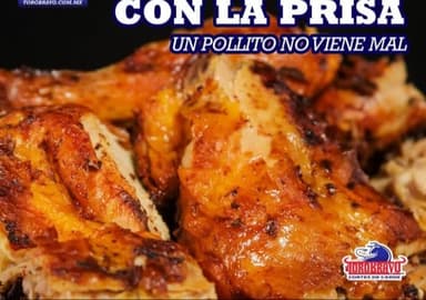 Pollo Asado con Sopa Fría