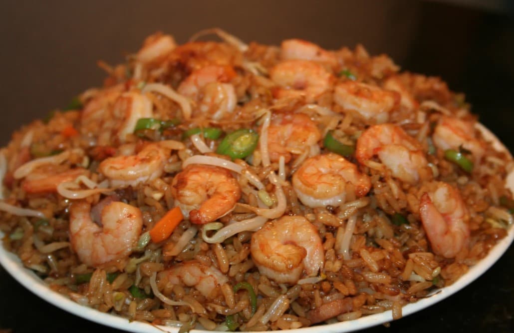 Arroz Chino Camarones (Grande)