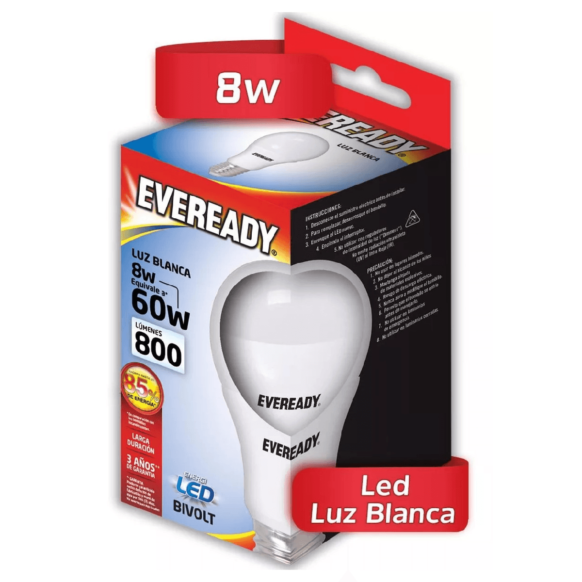 Eveready Foco Led Ahorrador 8 W 800 Lúmenes
