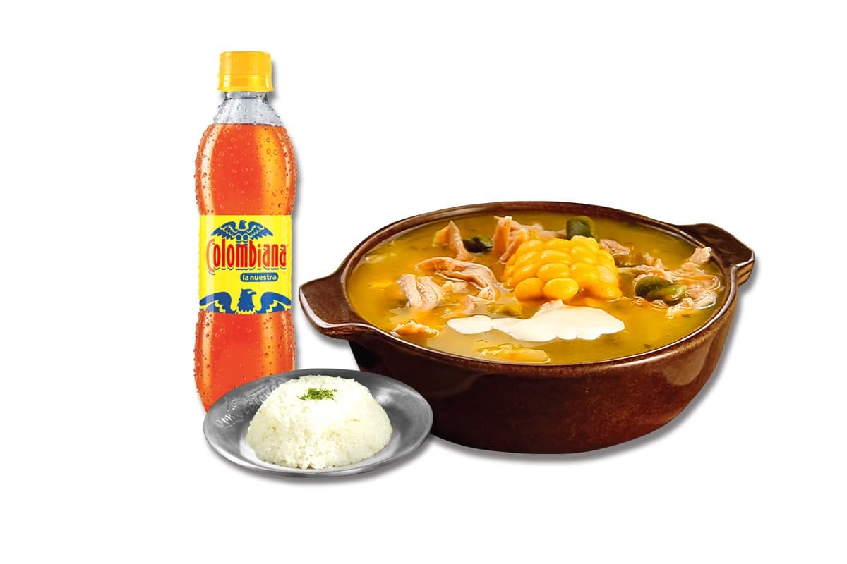 Combo Ajiaco Sencillo + Gaseosa 400ml