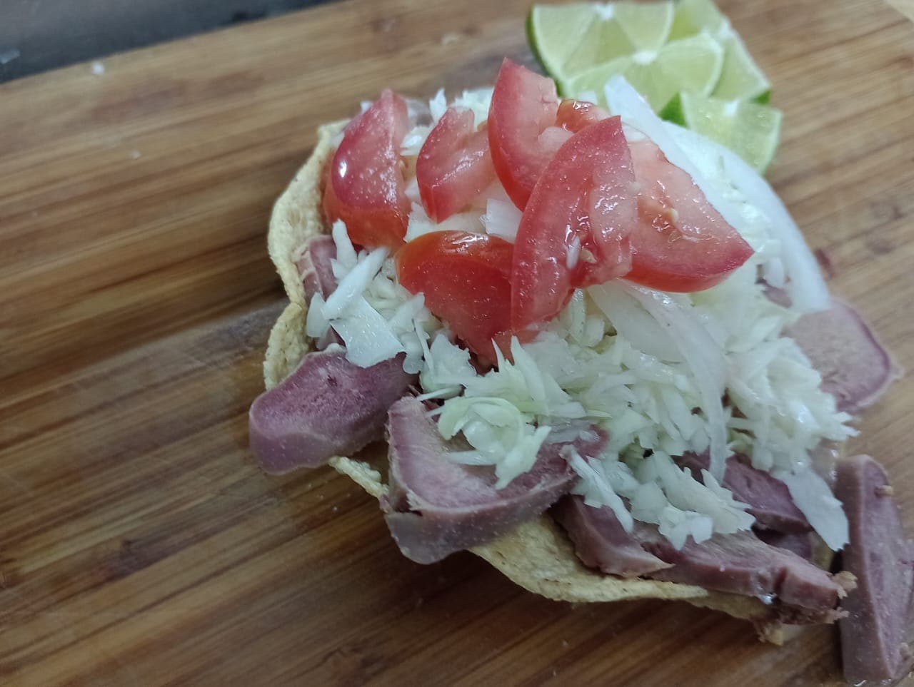 Tostada de Lengua