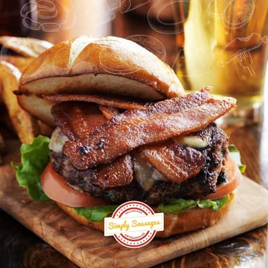 Hamburguesa con Salchicha
