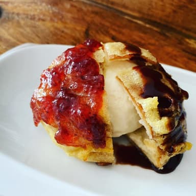 Tempura helado