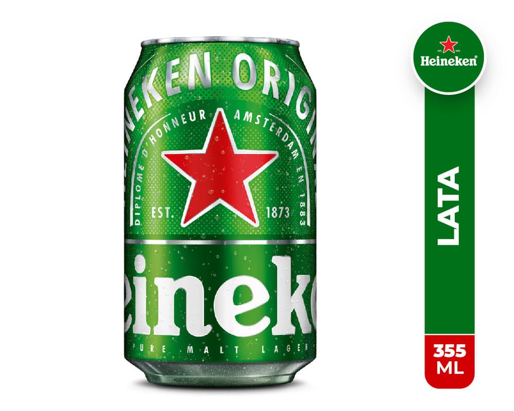 Cerveza Heineken Lata 355 ml