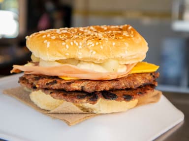 Hamburguesa Hawaiana Doble
