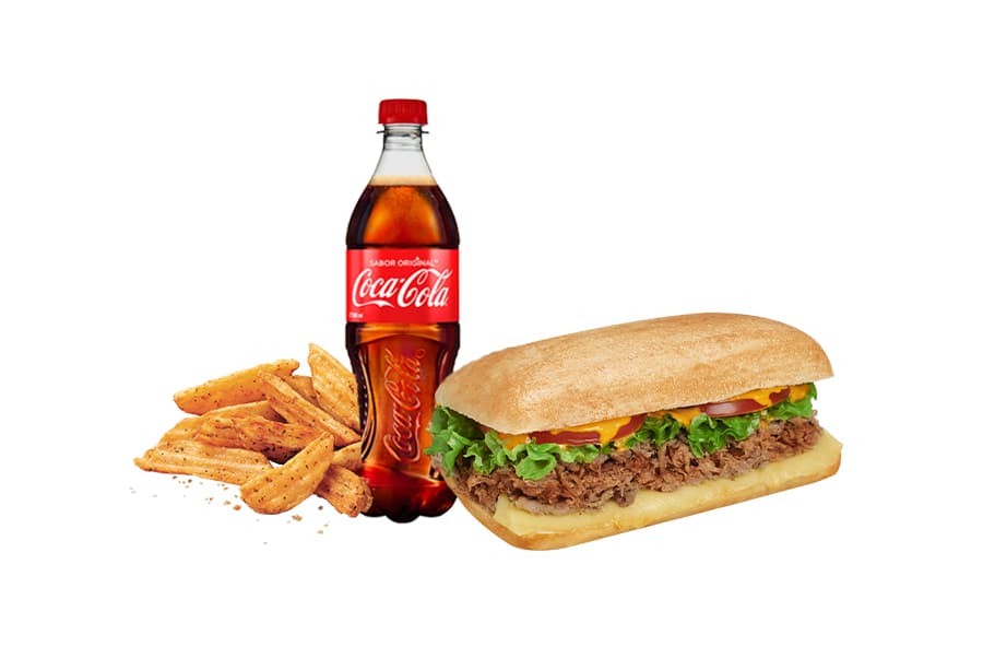 Combo-Beef & Cheese + Coca-Cola