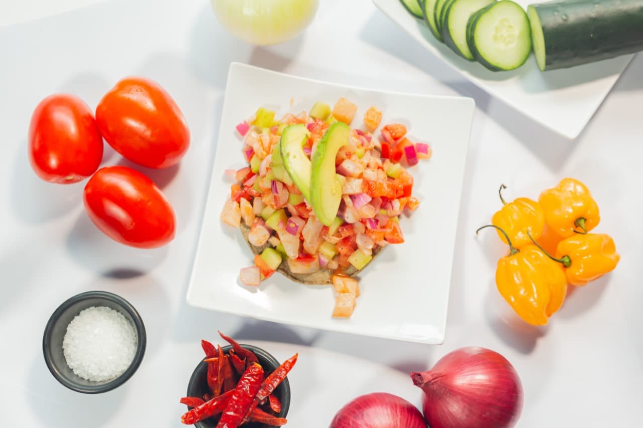 Tostadas de Ceviche de Pescado