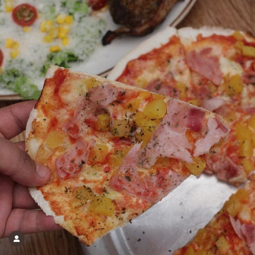 Pizza Jamón y Queso🔥
