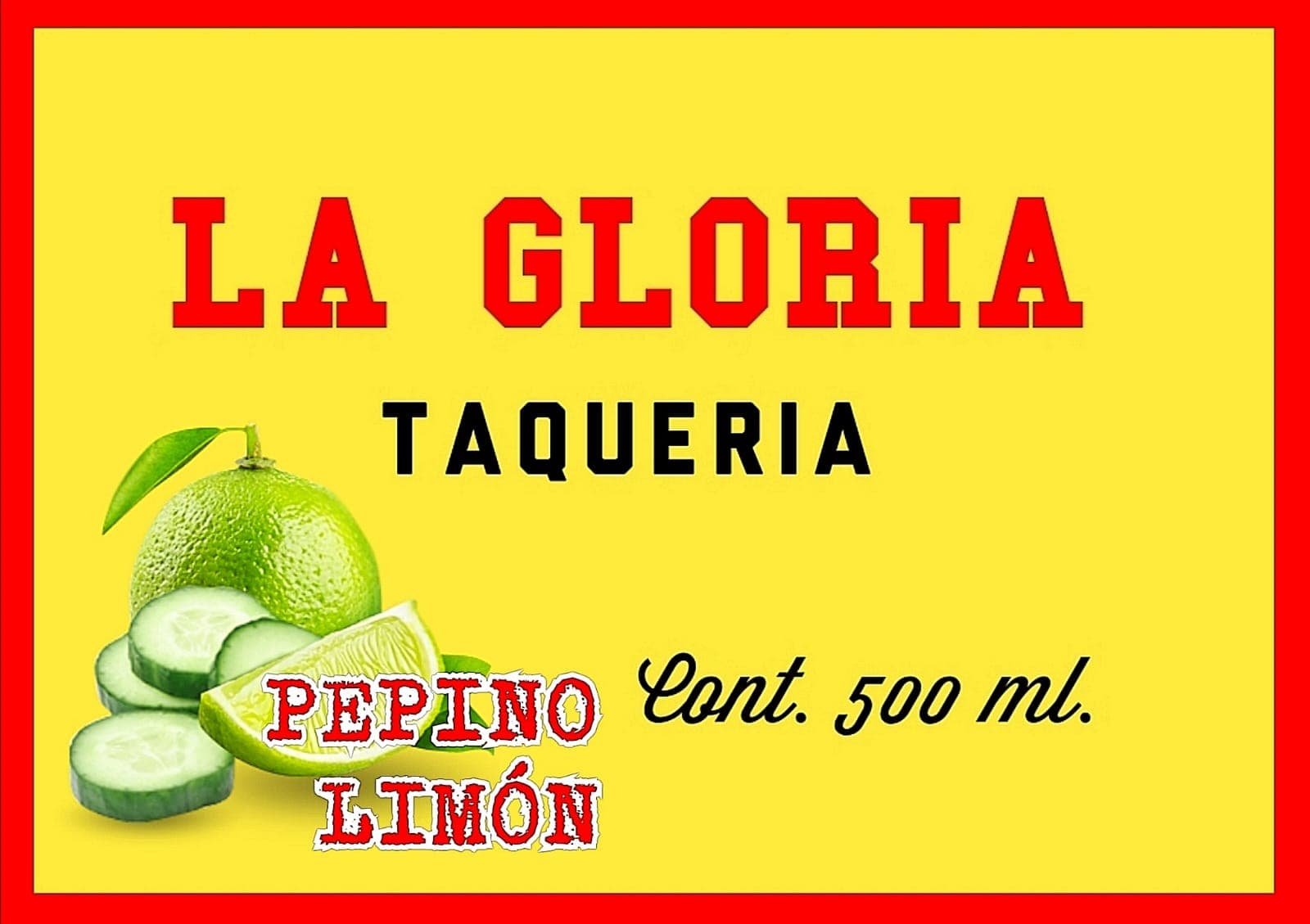 Pepino con limon