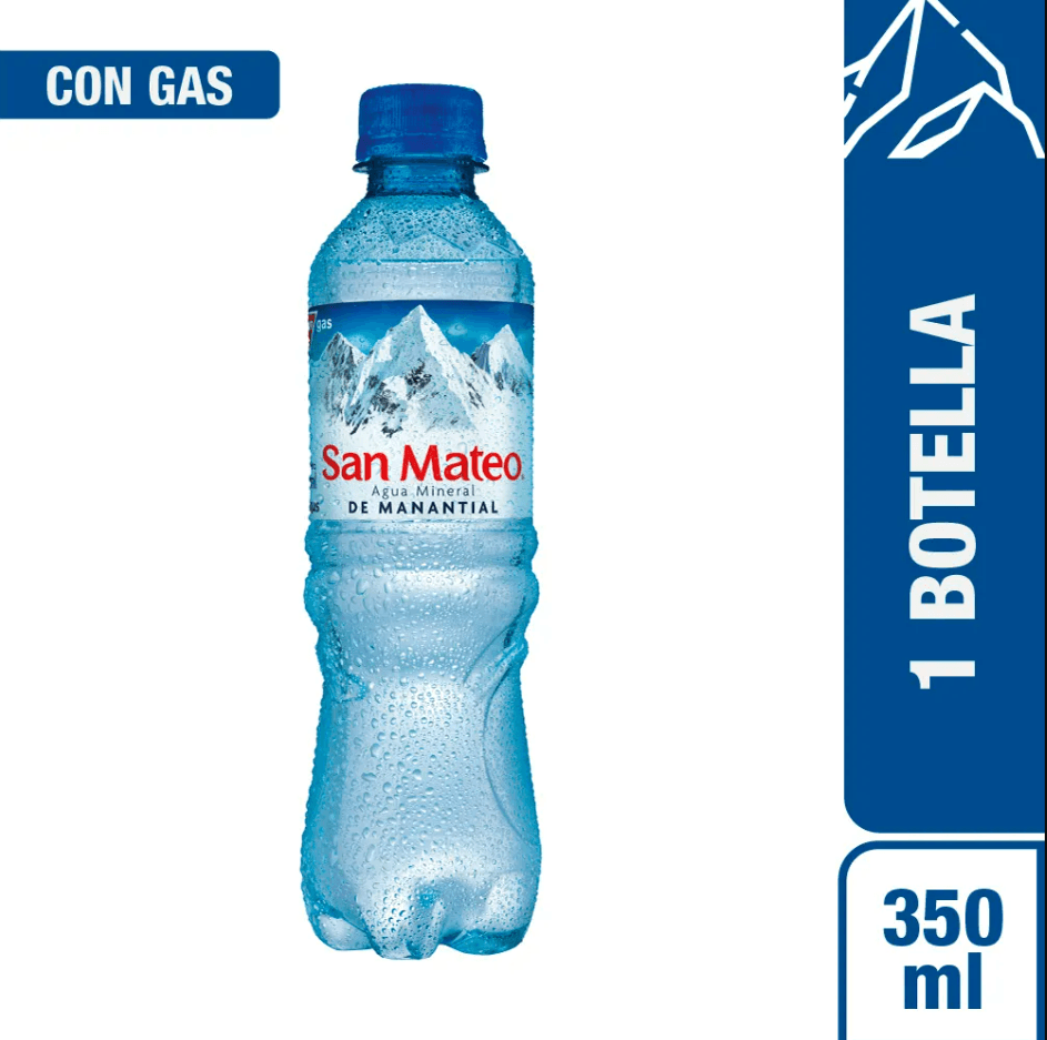 Agua San Mateo con Gas 350 ml